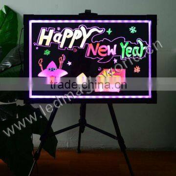 High Quality Sparkle Neon Marker Pen Chalk Board LED Writing Board