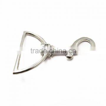 Zinc Alloy Big D Ring Snap Hook For Bag