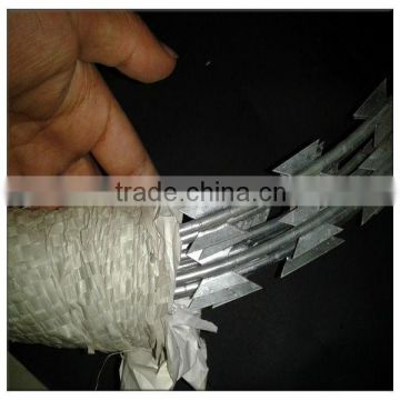 Hot Sale galvanized razor barbed concertina steel wire low price