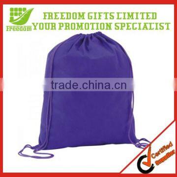 Customized Polyester Logo Printed Drawstring Bag