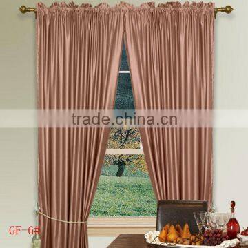 Size 60"x90" Rod Pocket Polyester Readymade Black Out Curtain 100% poly Material