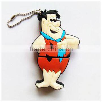 Fred Flintstone Style cartoon character USB2.0 usb flash hard drive 16gb 32gb