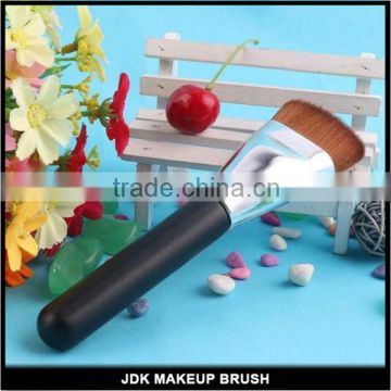 hot sale synthetic hair wood handle flat brush pro makeup tool