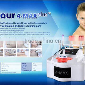 2016 4-max cavitation RF vacuum slimming machine face lifting eye wrinkle removal beauty machine