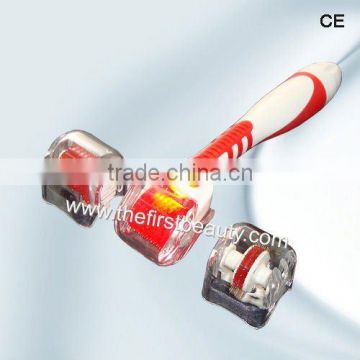 2011 New arrival mts RED photon derma roller with replaceable head to lessen wrinkles,freckle,pigmentation,hair growth treatment