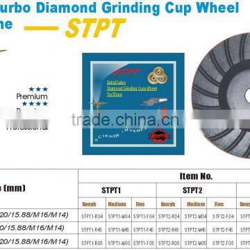 Spiral Turbo Diamond Grinding Cup Wheel For Stone