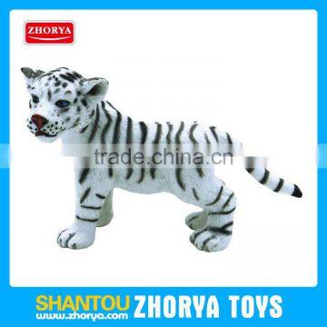 Plastic Animal Model Wild Animals Standing small white tiger Figures toys