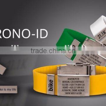 Manufacture OEM Adjustable Designer Bracelet Alert Wristband photo-2