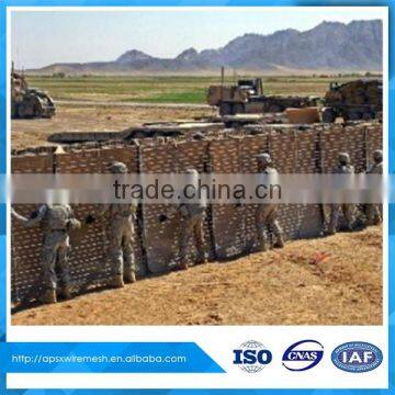 sand filled hesco container for military barriers