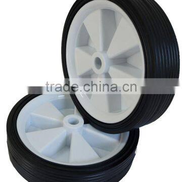 3.5" Small Ruled/ DIAMOND Pattern Plastic Wheel/pneumatic Wheel/Rubber Wheelbarrow Wheel photo-3