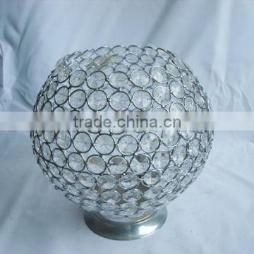 spheroidal pearl candle holder for wedding