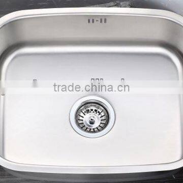 Undermount Stainless Steel Sink, Inch:16"x14"x8". Size:410x370x200mm, Flat Rim, Deep Press photo-2