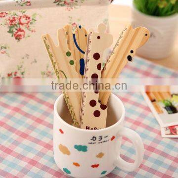 15cm Promotion Cartoon Animal Wooden Ruler photo-5