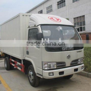 dongfeng 4x2 small van cargo truck, container cargo truck