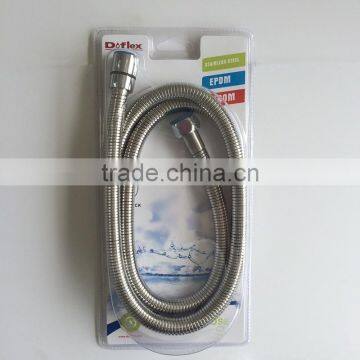 hot sale bottom price OEM stainless steel flexible hose 1.5meter with double blister package