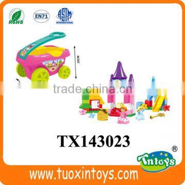 Plastic Building Block Fruit & Vegetable Market (30pcs) Intelligent Toys With Trolley photo-3