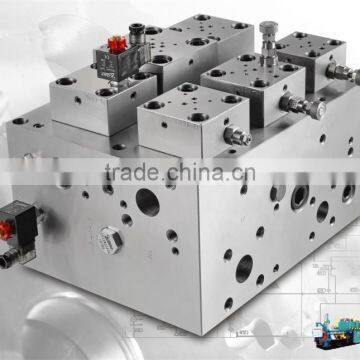 Aluminium hydraulic Extrusion Plant Machine parts cartridge manifold units