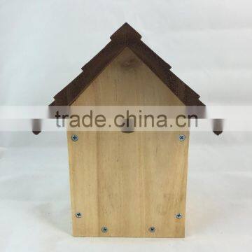 Wooden bird's nest Cage,new unfinished wooden bird house wholesale in factory