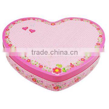 heart shaped wedding candy tin box wholesale