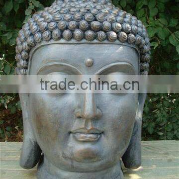 High quality buddha head with fiberstone material for sale