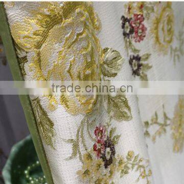 Floral Garden Entrance Door Jacquard Embossed Blackout Curtain photo-6