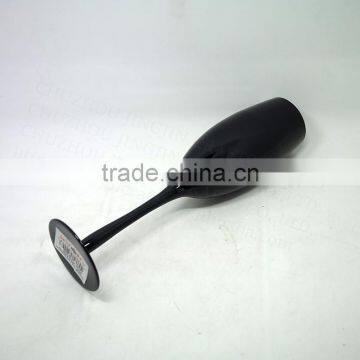 Solid Black Glass Wine Cup Champagne Flutes Party Cup for Home Wedding photo-4