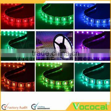 5m Waterproof Flexible 300LEDs Color Changing RGB SMD5050 RGB LED Light Strip Kit + 44Key Remote Controller 220V 5A Europe Plu photo-2