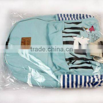 Unisex Fashionable Canvas Zip Bohemia Boho Style Backpack School College Laptop Bag for Teens Girls Boys Students photo-2