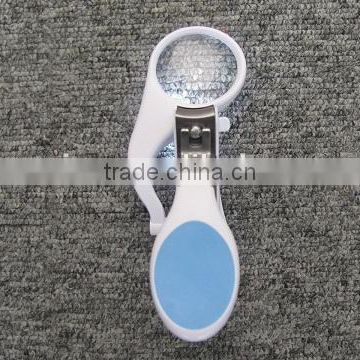 3X Magnifying Lens Sure Nail Clipper with LED Light