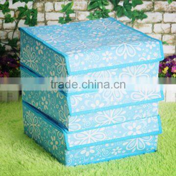 N491 High Quality Underwear Travel Non Woven Box Foldable Storage Box photo-5