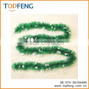 christmas tinsel with snowflake/stage decoration for festival /ornament christmas