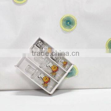 New Design Glass Oil and Vinegar Bottle and Spice Jars With Decal photo-2