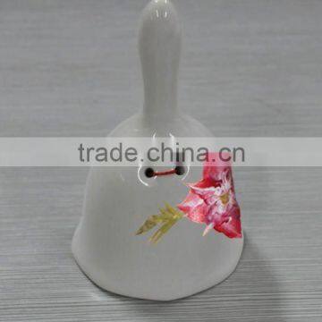 small round shape porcelain bell with decal