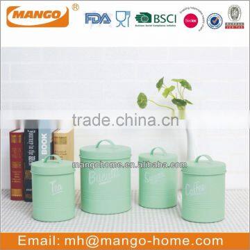 Latest Novelty Airtight Tea Coffee Sugar Canister Set photo-4