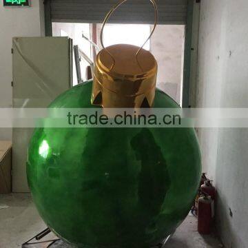FRP Electroplate Green Christmas Ball photo-6