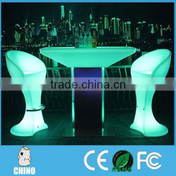 Hot sale ! Modern Party PE Plastic Led Light chair