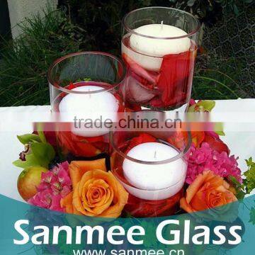 Clear Glasses Tumbler Beautiful Glass Candleholder