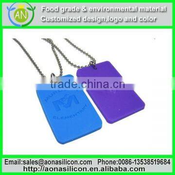 High Quality with Custom Logo Silicone Dog Tag