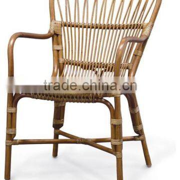 tropical dining Retro Rattan Dining Armchair, peacock rattan chair AR-3328