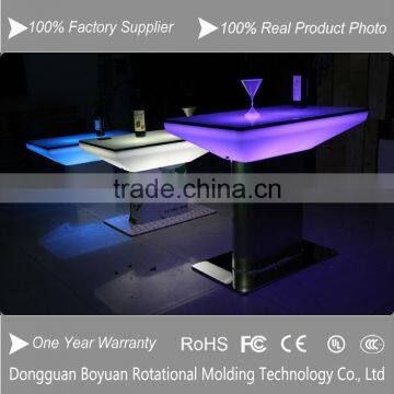 aluminum base LED event furniture table, led lighted cocktails tables