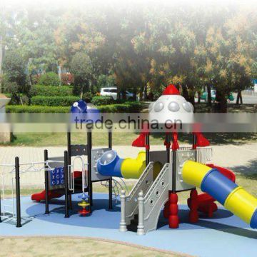 Space Ship Plastic Tunnel Slide "CHINA 500 TOP BRAND " Excellent Quality Kids Plastic Tunnel Slide(HA-07001)