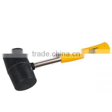 WT3099 Worksite Brand Hand Tools 16oz Rubber Mallet / Hammer With Steel Handle photo-2