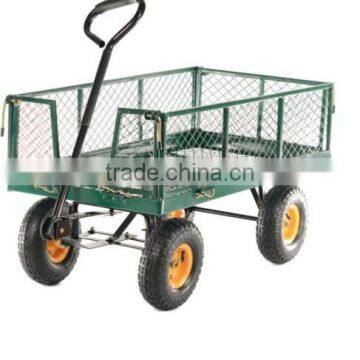 Garden Cart Mesh Hand Cart With Four Wheels Hand Trolley TC1840 photo-3