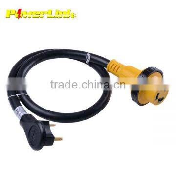 S20370 ETL 30A Detachable RV Cord with moulded connector and LED power indicator