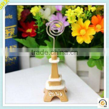 Tower shape Wire photo memo clip holder customized plastic memo holder clip supplier