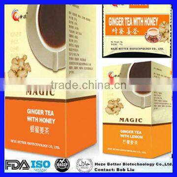 FDA Approved Honeyed Ginger Tea, Instant Ginger Tea Granules with Honey, Red Ginger Tea