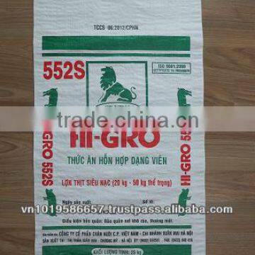 Hot sale for animal feed with high quality printing PP woven packing bags