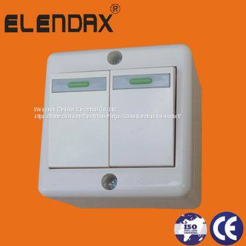 Elendax S2000 EU Одно- и двухклавишные настенные выключатели/выключатели для электрических приборов и освещения