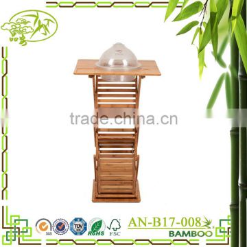 Bamboo folding table supermarket display table fashion table