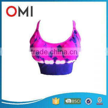 Sportswear Manufacturers Yoga Clothing Type Women Seamless Sports Bra with removable pad